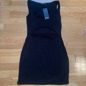 NWT New with Tags Nasty Gal Cut Out Bodycon Mini Dress Black